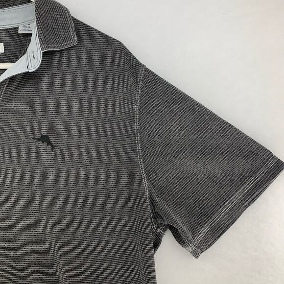 Tommy Bahama Short Sleeve Gray Polo Size M - Picture 8 of 16